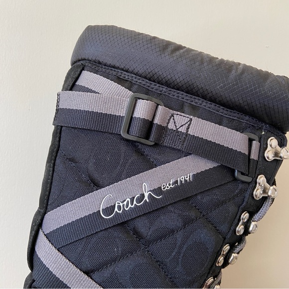 Coach Marian Black Snow Boots size 7 - Picture 8 of 13